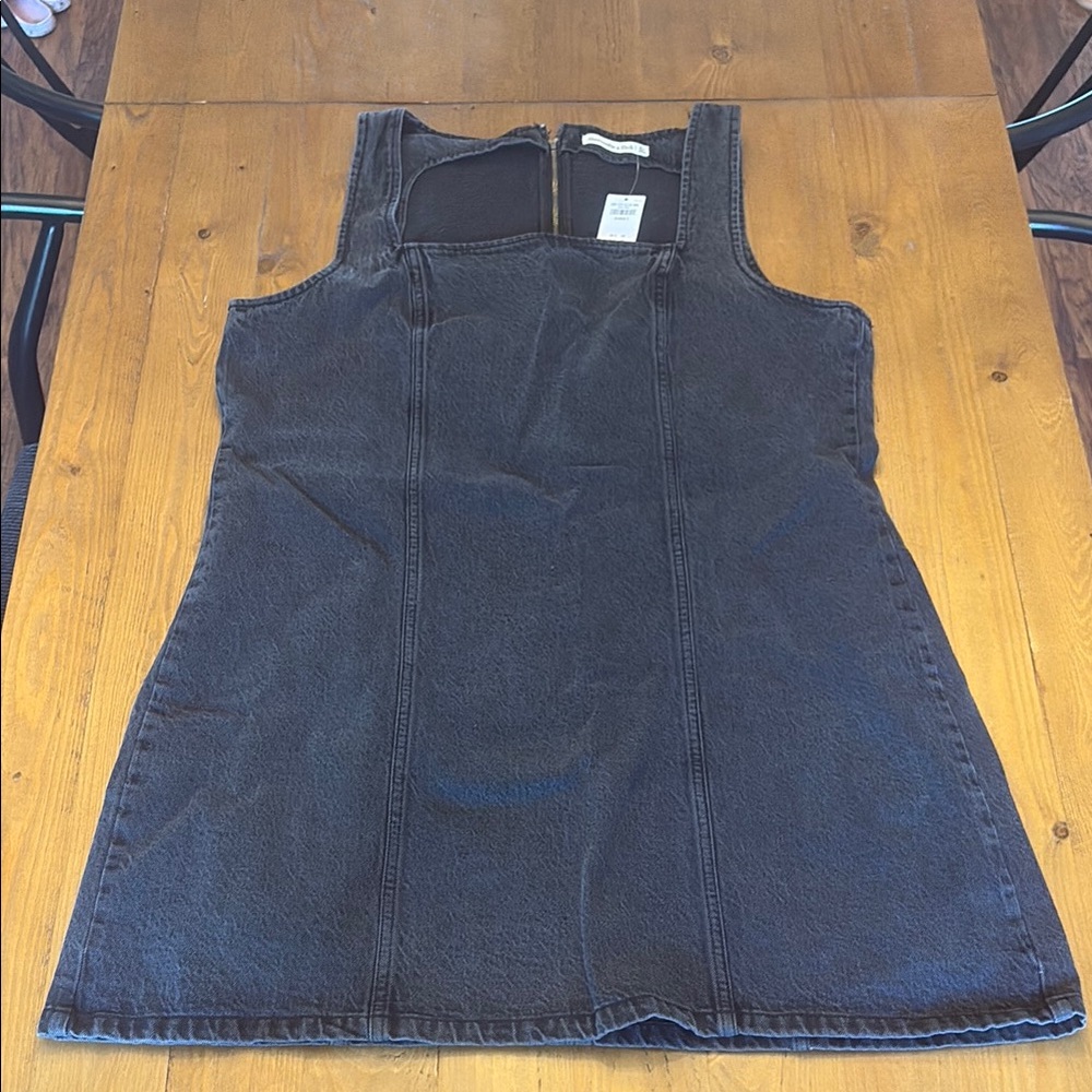 Abercrombie & Fitch Black Denim Dress